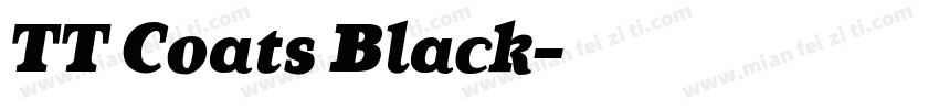 TT Coats Black字体转换